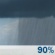 Friday: Rain and possibly a thunderstorm before 4pm, then a chance of showers and thunderstorms between 4pm and 5pm, then a slight chance of rain and thunderstorms after 5pm.  High near 59. South wind 5 to 15 mph, with gusts as high as 22 mph.  Chance of precipitation is 90%. New rainfall amounts between a tenth and quarter of an inch, except higher amounts possible in thunderstorms. 